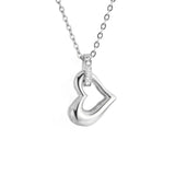 Ashes Keepsake Heart Mini Urn Necklace Stainless Steel Cremation Jewelry For Women
