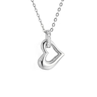 Ashes Keepsake Heart Mini Urn Necklace Stainless Steel Cremation Jewelry For Women