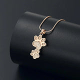 Paw Print Cremation Jewelry for Ashes Pet Ashes