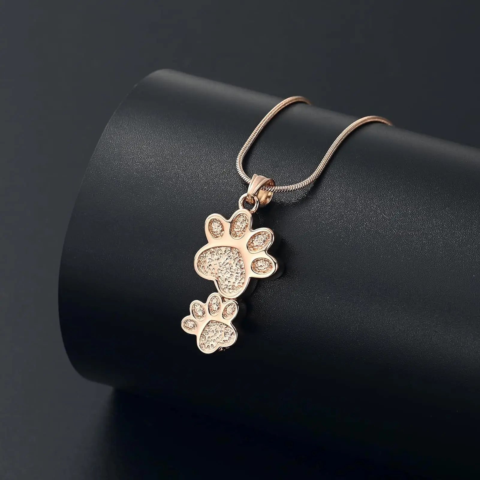 Paw Print Cremation Jewelry for Ashes Pet Ashes
