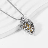 Cremation Jewelry Anatomical Heart Necklace