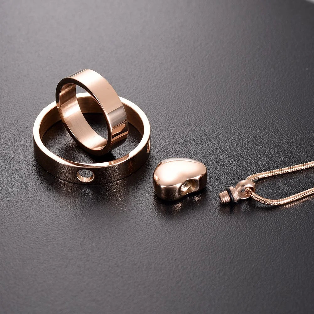 Cremation Jewelry Pet Urn Necklace Forever in My Heart, No Longer by My Side