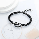 Cat And Moon Cremation Bracelets For Ashes