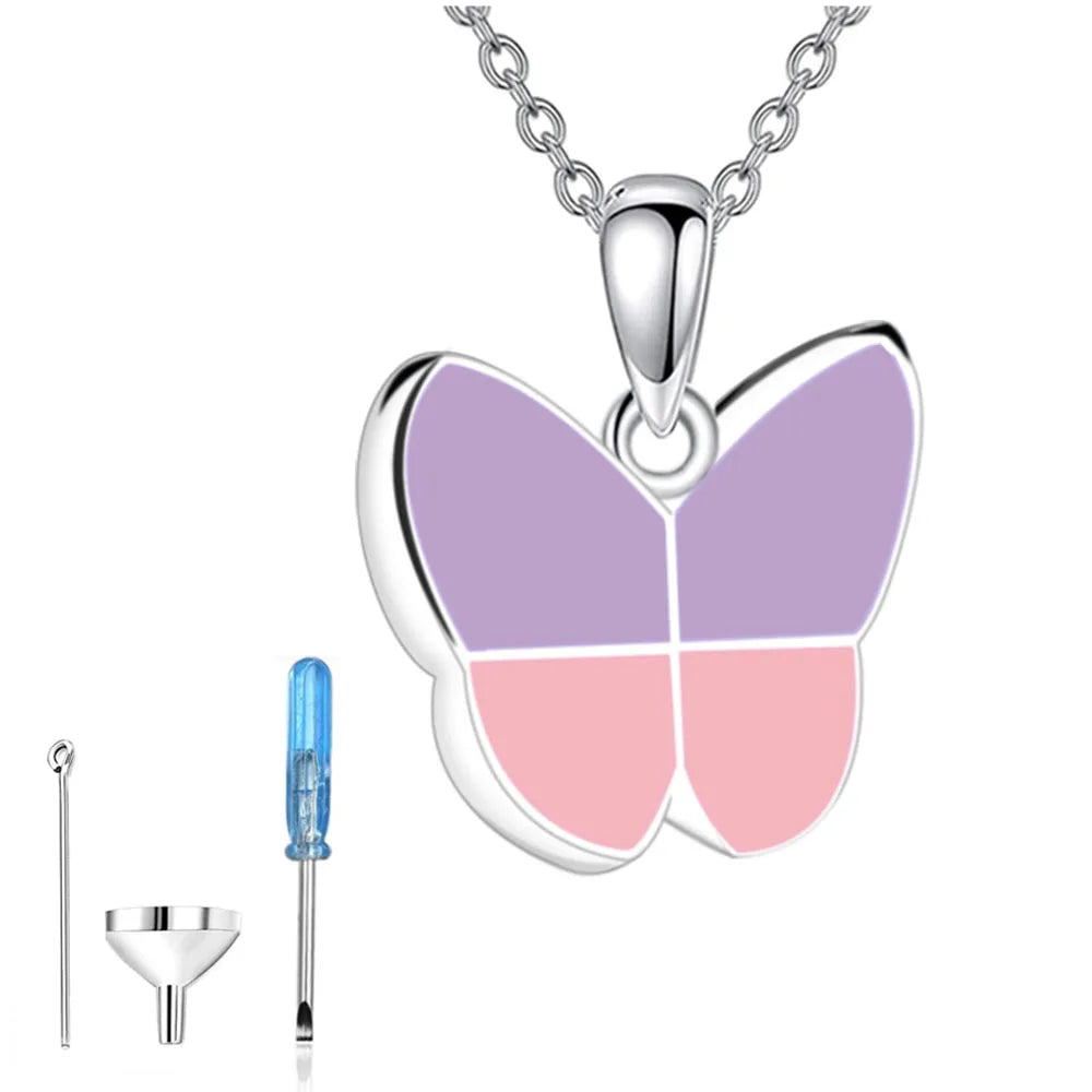 Butterfly Cremation Urn Necklace