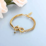 Ashes Keepsake Infinity Charm Urn Bracelet Cremation Jewelry Stainless Steel
