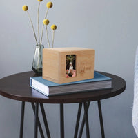Wooden Pet Urn With Photo Frame For Dog & Cat Ashes