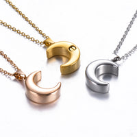 Cremation Jewelry Moon Urn Necklace Keepsake