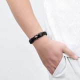 Genuine Leather Men's Urn Bracelet