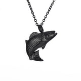 Ashes Keepsake Cremation Jewelry Fish Urn Necklace for Ashes