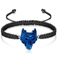 Wolf Head Cremation Urn Bracelet for Ashes Adjustable Cremation Jewelry
