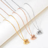 Ashes Keepsake Heart Mini Urn Necklace Stainless Steel Cremation Jewelry For Women