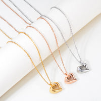 Ashes Keepsake Heart Mini Urn Necklace Stainless Steel Cremation Jewelry For Women