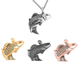 Ashes Keepsake Cremation Jewelry Fish Urn Necklace for Ashes