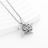 Ashes Keepsake Turtle Cremation Jewelry Necklace for Ashes Stainless Steel