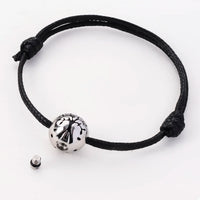 Ashes Keepsake Adjustable Ball Charm Tree of Life Urn Bracelet