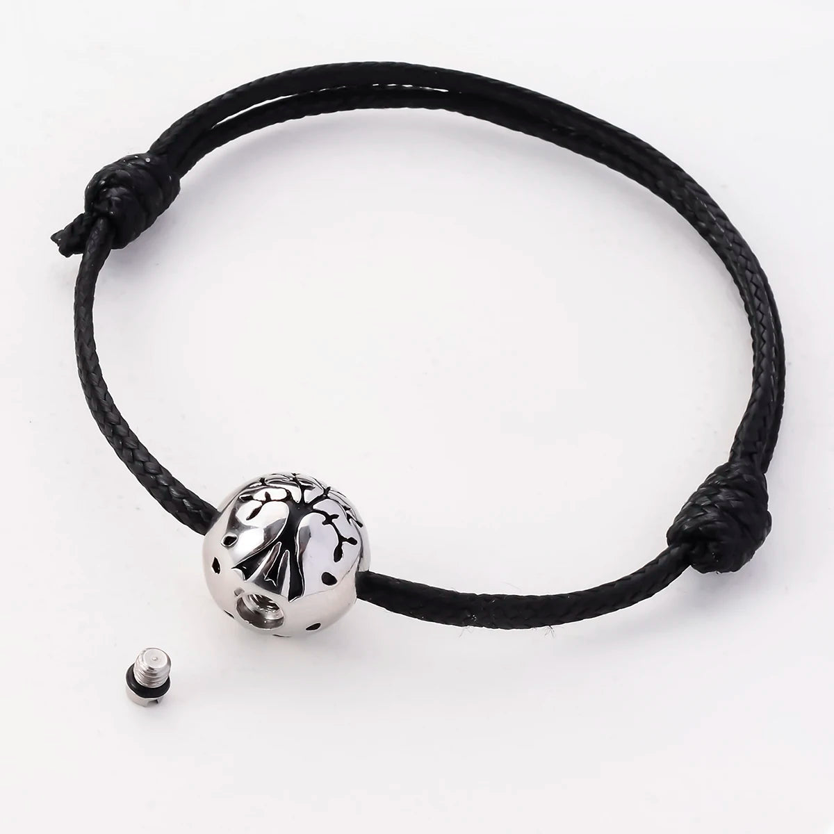 Ashes Keepsake Adjustable Ball Charm Tree of Life Urn Bracelet