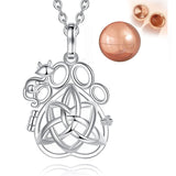 Pet Ashes Urn Necklace With Cat and Paw