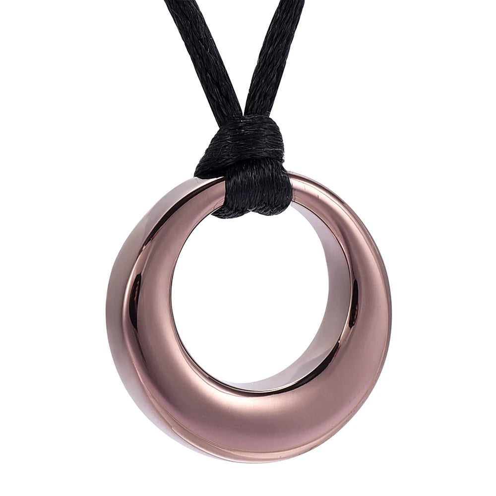 Ashes Keepsake Cremation Jewelry Circle of Life Urn Necklace for Ashes