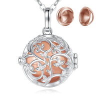 Flower Cage Urn Necklace For Ashes