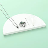 Ashes Keepsake Cremation Jewelry Butterfly Heart Urn Necklace Cremation Jewelry