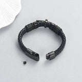 Genuine Leather Men's Urn Bracelet