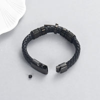 Genuine Leather Men's Urn Bracelet