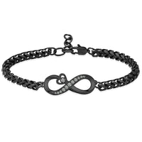 Ashes Keepsake Infinity Charm Urn Bracelet Cremation Jewelry Stainless Steel