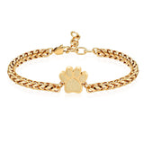 Ashes Keepsake Dog/Cat Paw Print Urn Bracelet Cremation Jewelry for Ashes