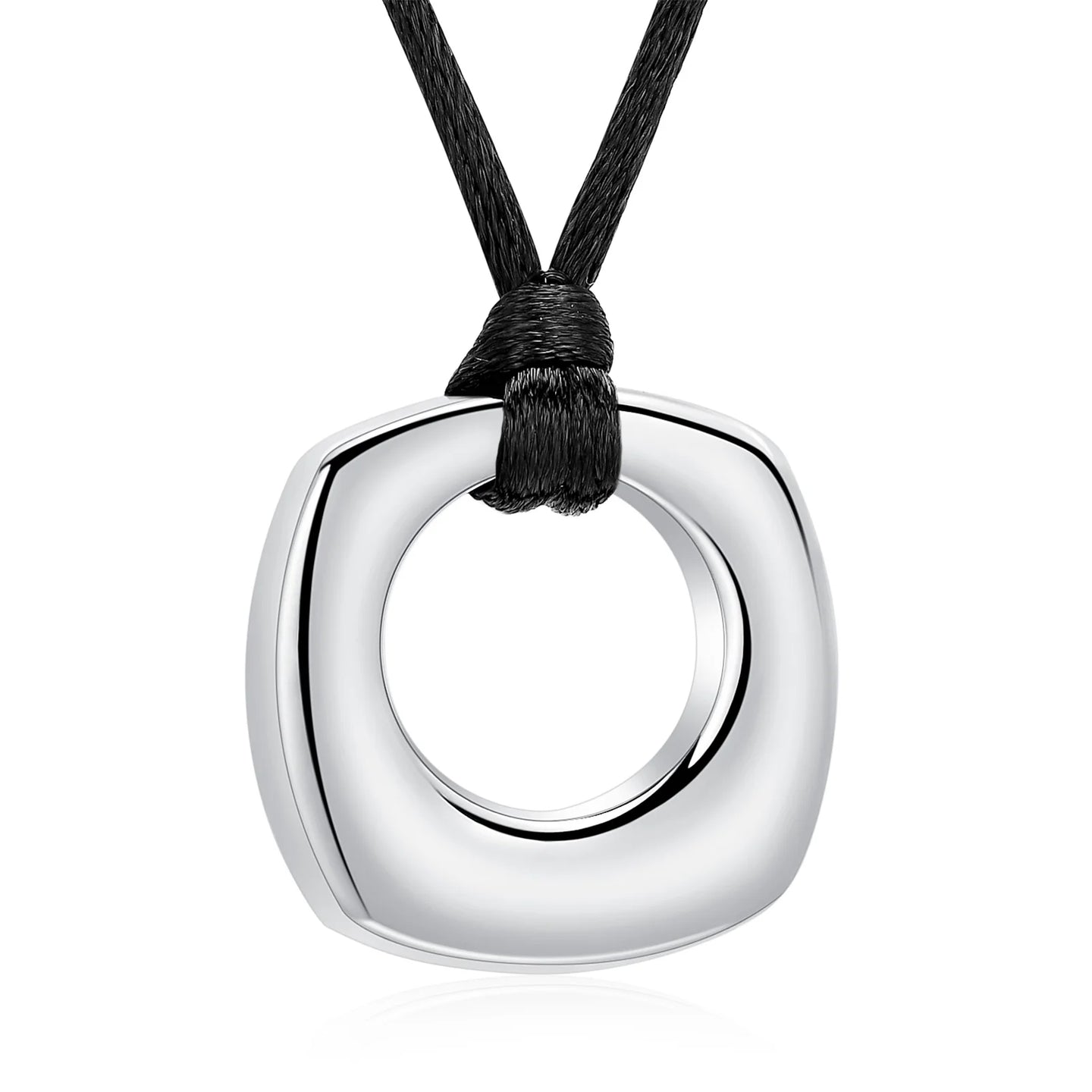 Ashes Keepsake  Square Urn Necklace For Ashes Cremation Jewelry Stainless Steel