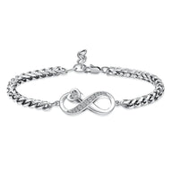 Ashes Keepsake Infinity Charm Urn Bracelet Cremation Jewelry Stainless Steel