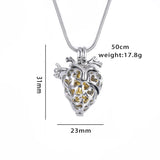 Cremation Jewelry Anatomical Heart Necklace