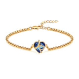 Ashes Keepsake Crystal Heart Urn Bracelet For Ashes Stainless Steel