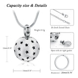 Urn With Stars Coming Out Necklace