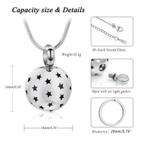 Urn With Stars Coming Out Necklace