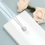 Ashes Keepsake Tree of Life Teardrop Urn Necklace Cremation Jewelry
