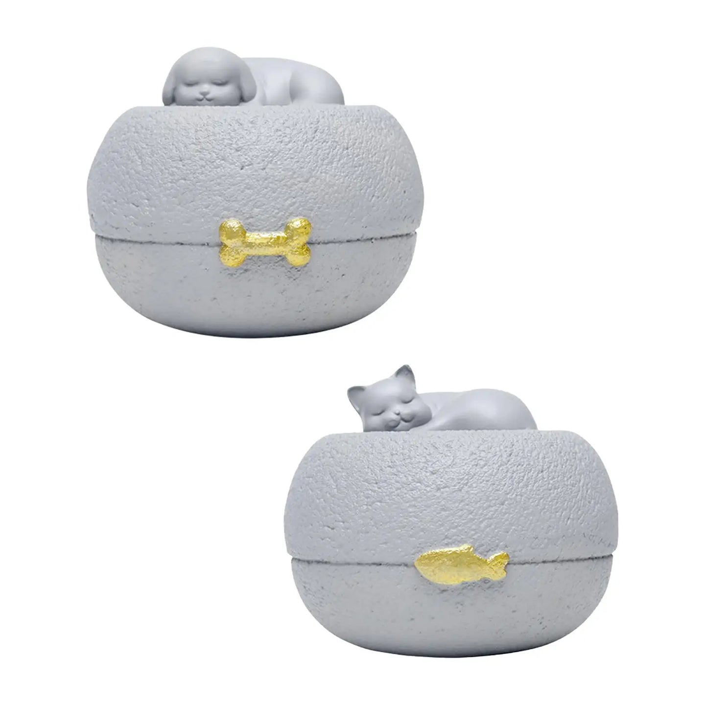 Resin Pet Urn Cremation Memorial Urn For Dogs and Cats Ashes