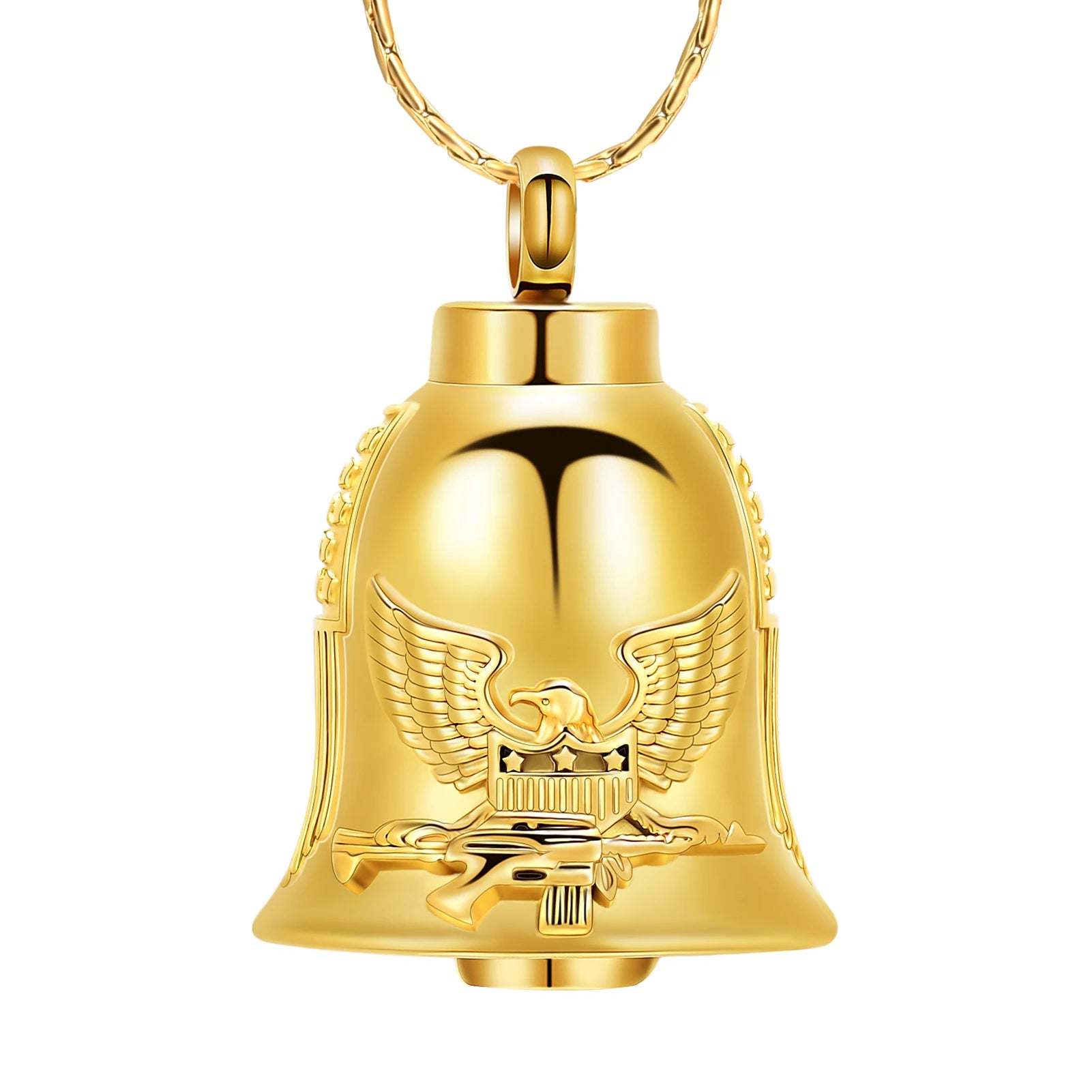 Eagle Bell Urn Pendant For Ashes Stainless Steel