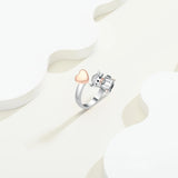 Urn Ring Heart and Cute Cow