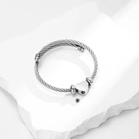 Heart Charm Cremation Bracelet For Ashes Stainless Steel