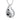 Ashes Keepsake Water Drop Paw Print Urn Necklace Pet Cremation Jewelry For Loss of Dog / Cat