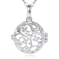 Flower Cage Urn Necklace For Ashes