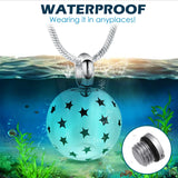 Urn With Stars Coming Out Necklace