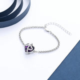 Crystal Heart Cremation Bracelets For Ashes