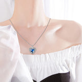 Cremation Jewelry Urn Necklace For Ashes Angel Wings Heart