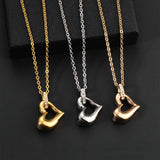 Ashes Keepsake Heart Mini Urn Necklace Stainless Steel Cremation Jewelry For Women