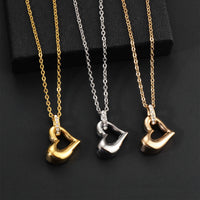 Ashes Keepsake Heart Mini Urn Necklace Stainless Steel Cremation Jewelry For Women
