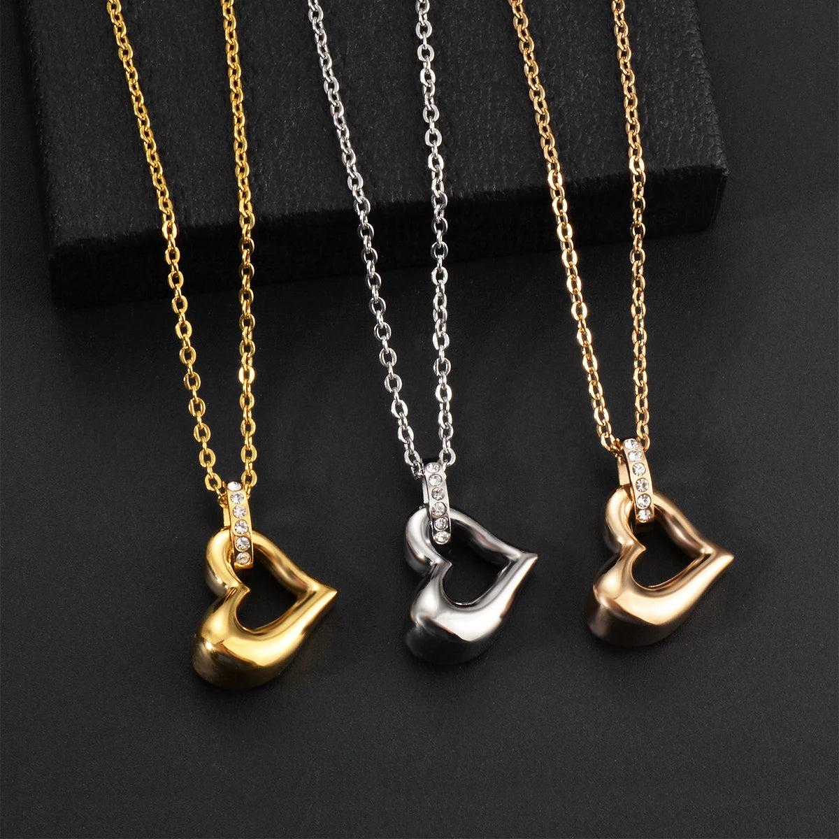 Ashes Keepsake Heart Mini Urn Necklace Stainless Steel Cremation Jewelry For Women