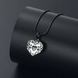 Pet Paw Print Urn Necklace for Dog Cat Ashes