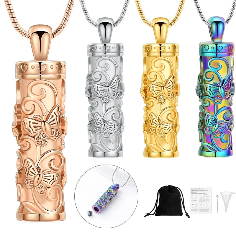 Cremation Jewelry Butterfly Necklace