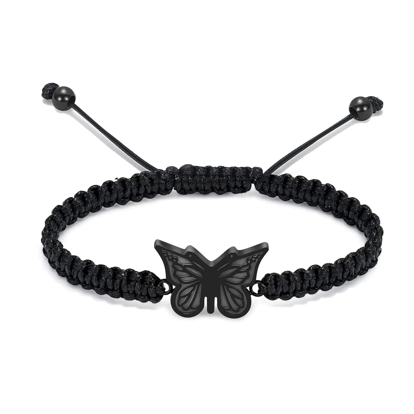 Adjustable Butterfly Cremation Bracelet for Ashes Stainless Steel